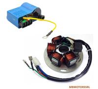 KIT STATORE + BOBINA VESPA VESPONE PX E 125 150 200 ARCOBALENO MAGNETE GENERATOR