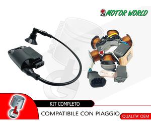 KIT STATORE E BOBINA ACCENSIONE CDI PER APRILIA SR R Factory Hiper2 50 2010