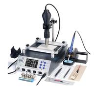 Kit stazione saldante con display digitale Stazione Di Rilavorazione BGA Automatica Controllata Da Programma Stazione Di Preriscaldamento Del Saldatore Dissaldante Con Pistola Ad Aria Calda Riscaldame