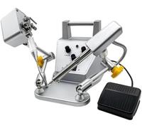 Kit stazione saldatore, con interruttore a pedale, temperatura regolabile 200-480 °C, rotazione a 360 gradi, per riparazione di prodotti elettronici di circuiti stampati