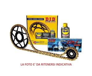 KIT STD.+2+CAT DID 520VX2 CORONA ACCIAIO BMW F ST STRADA FUNDURO (E169) 650