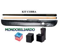 KIT STECCA DA BILIARDO COBRA 100 - CALCIO + PUNTALE - POOL 8-15 - PUNTA 13mm