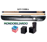 KIT STECCA DA BILIARDO COBRA 102 - CALCIO + PUNTALE - POOL 8-15 - PUNTA 13mm