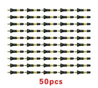 Kit stelo valvola sensore pressione pneumatici cerchio ruota TPMS gomma 50 pezzi
