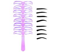 Kit Stencil Sopracciglia Per Donne,Strumento Di Supporto Per Il Trucco Delle Sopracciglia Otto Stili | Stencil Lavabili E Portatili Per Viaggio Uso Quotidiano Feste E Appuntamenti Serali