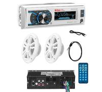 kit stereo BOSS AUDIO SYSTEMS MCK632WB.6 impermeabile waterproof aux, BT MP3 USB