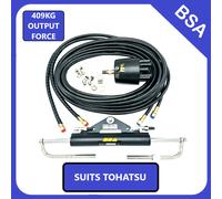 Kit sterzo barca fuoribordo idraulico BSA adatto a Tohatsu con ruota 409 KG F...
