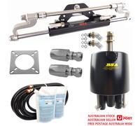 Kit sterzo fuoribordo barca idraulica resistente BSA 150HP - 300HP adatto a T...