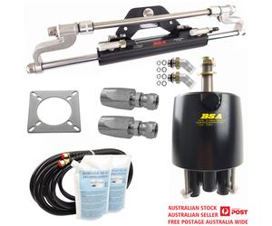 Kit sterzo fuoribordo barca idraulica resistente BSA 150HP - 300HP adatto a T...