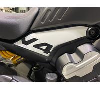 KIT STICKERS DUCATI DIAVEL V4 RS FIANCO CODONE GRIGIO LIGHT PRESAGOMATO CON LOGO