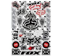 KIT STICKERS FOX ADESIVI SPONSOR AUTO MOTO FURGONE COMPATIBILE PER HONDA YAMAHA KTM CROSS ENDURO CASCO (22)