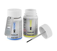MG PRIME Vernice per auto Kit stilo di ritocco per Honda NH700M-S Alabaster Silver Metallic Vernice di base vernice trasparente ognuno 50ml