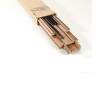 Kit stipite spazzolini guarnizioni per porte scorrevoli a scomparsa scrigno CON MOSTRINE - Noce Nazionale