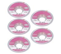 Kit stoppino per saldatura in rame rosso a basso residuo, rapido assorbimento, per circuiti stampati, riparazione elettronica, 5 pezzi