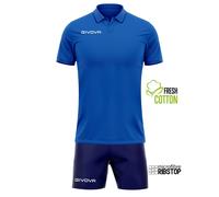 kit street Givova in cotone relax Freetime polo e bermuda