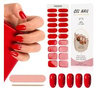 Kit Strisce Adesive per Unghie in Gel - 20 Pezzi con Lima e Bastoncino per Manic