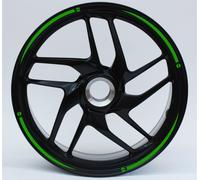 KIT STRISCE ADESIVE VERDI compatibili per CERCHI 17 MOTO KAWASAKI Z750 D0026