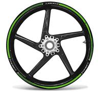 KIT STRISCE ADESIVE VERDI compatibili per CERCHI 17 MOTO KAWASAKI Z800 TUNING