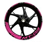Kit strisce riflettenti ruote Adesivo Riflettente Per Cerchioni Moto Per YAMAHA MT03 MT 03 MT-03 MT 09 MT09 MT-09 Adesivo Per Mozzo Ruota Adesivi Per Ruote Set completo adesivi cerchi(Colore 9)