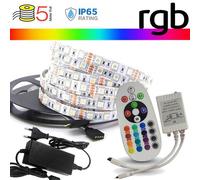 KIT STRISCIA 300 LED MULTICOLORE 5 METRI IMPERMEABILE -LED212354 V-TAC