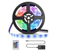 Kit Striscia Led 12V 24W SMD 5050 3 metri IP65 con telecomando RGB Aigostar