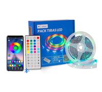 Kit Striscia Led 24V 195W SMD 5050 15 metri IP20 con telecomando RGB M LEDME