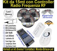Kit Striscia Led Luce Bianca per Velette, Controsoffitti e SottoPensili Cucina.