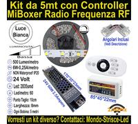 Kit Striscia Led Luce Bianca per Velette, Controsoffitti e SottoPensili Cucina.