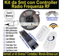 Kit Striscia Led Luce Bianca per Velette, Controsoffitti e SottoPensili Cucina.