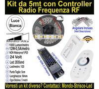 Kit Striscia Led Luce Bianca per Velette, Controsoffitti e SottoPensili Cucina.