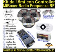 Kit Striscia Led Luce Bianca per Velette, Controsoffitti e SottoPensili Cucina.