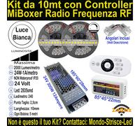 Kit Striscia Led Luce Bianca per Velette, Controsoffitti e SottoPensili Cucina.