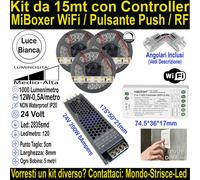 Kit Striscia Led Luce Bianca per Velette, Controsoffitti e SottoPensili Cucina.