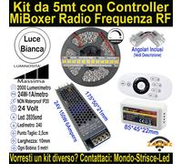 Kit Striscia Led Luce Bianca per Velette, Controsoffitti e SottoPensili Cucina.
