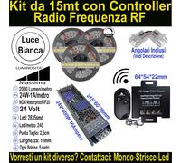 Kit Striscia Led Luce Bianca per Velette, Controsoffitti e SottoPensili Cucina.