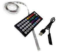 Kit Striscia LED USB Per TV Con Controller WiFi, RGB, 1M - TGR-USB-5V-WIFI-1M