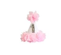 Kit Striscione Con Lettere Ghirlanda di ghirlande feltro non tessuto con fiocco, cappello, sedia for il primo compleanno, accessori for foto for decorazioni for feste for bambini(Hat A)