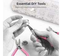 Kit Strumenti Gioielli 17 PCS Pinze Acciaio al Carbonio Set per Fai da Te Bracci