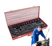 Kit Strumenti per Auto | 24 Pezzi Kit Attrezzi Auto - Pesante Portatile Per Veicoli Autocarri Moto Campeggio Biciclette