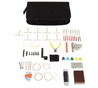 Kit Strumenti per Chitarra, Set Professionale per Manutenzione e Riparazione, Include Punte da Ponte, File per Capotasto, Righello a Raggio e 45 Accessori, per Chitarra Elettrica,