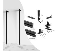 Kit Struttura Modulare Raccordi e 2 Profili a Pavimento e Parete in Alluminio