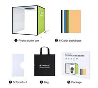 Kit studio fotografico 30 cm Easy Setup ottimo per venditori online e artigiani [EEK: A+]