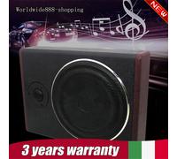 Kit Subwoofer Amplificato Sottosedile Sotto Auto Acciaio Inossidabile 600Watt