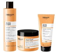 Kit Super Curl - Crema definizione ricci 200ml, Maschera 500ml, Shampoo 300ml - DiksoPrime