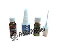Kit super Glue COLLE21 gr.21 + Attivatore 20ml + Debonder 20ml - 4KIT21
