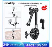 Kit super morsetto a forma di granchio SmallRig (con braccio magico) regolabile per action camera, monitor, tavolo, gamba per treppiede -4454 4454