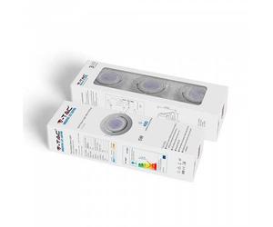 Kit super saver pack V-TAC VT-4444 Confezione 3pcs lampadine spot led gu10 5W 64