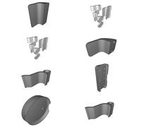Kit Supporti Accessori per Huion Kamvas 24 Plus Wacom Remote Dial Penna