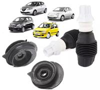 KIT SUPPORTI AMMORTIZZATORE E CUFFIE TAMPONI PARAPOLVERE FIAT PANDA 169 DAL 2003