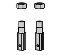 Kit supporto ad avvitare Faac 63000295 bussolotti per fotocellule Miniswitch